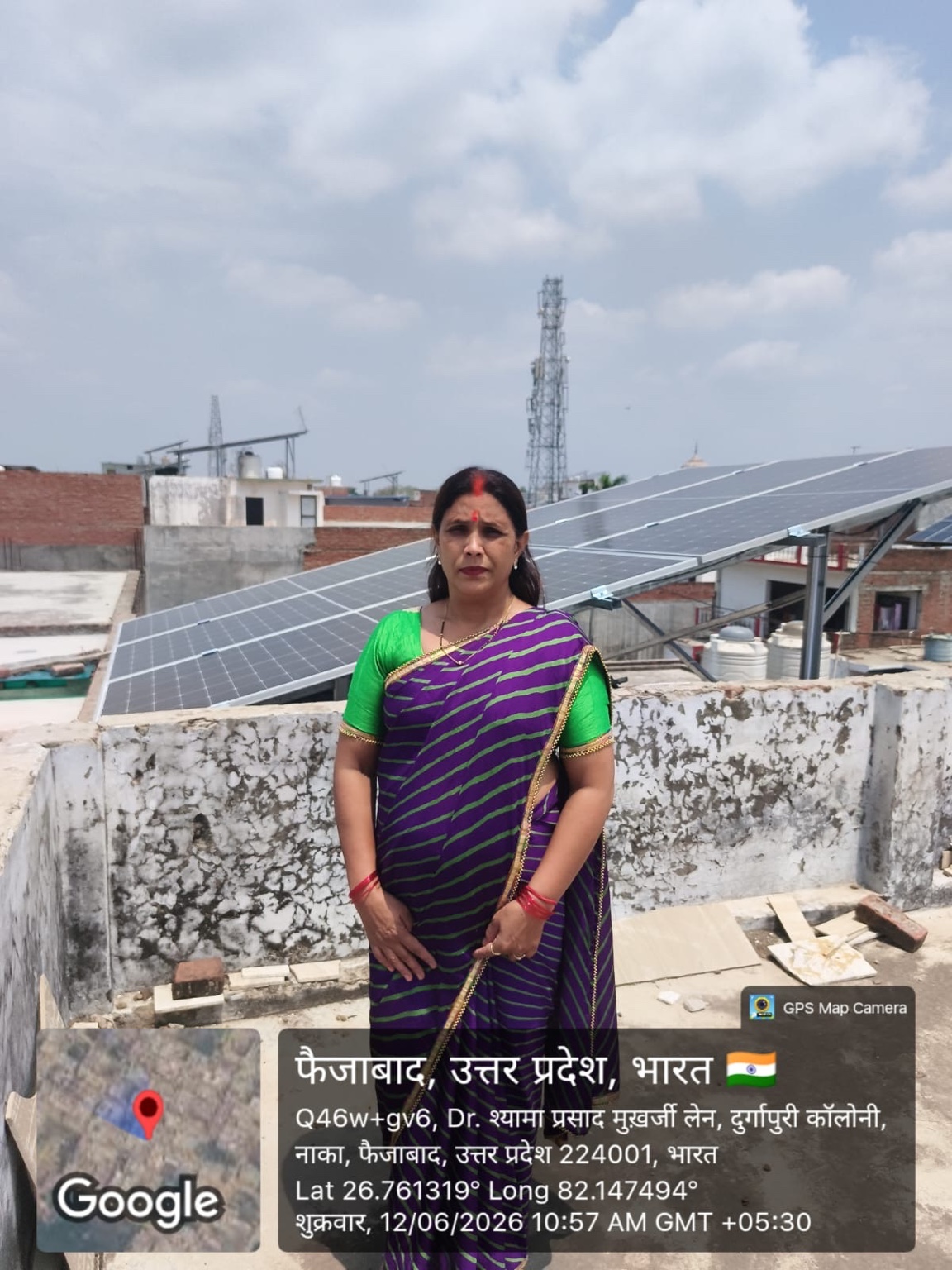 Solar rooftop project in Faizabad, Uttar Pradesh